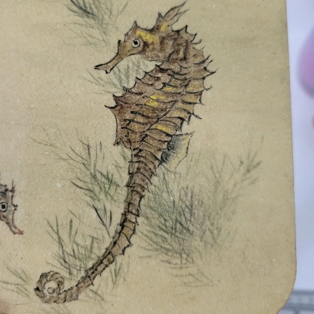 Seahorse Stone Trivet Cork Back 8